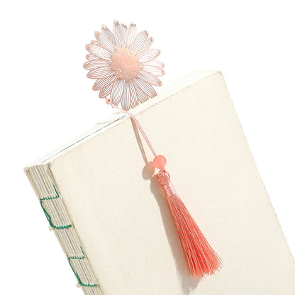 Simple Hollow Brass Bookmarks Beautiful Daisy Dandelion Flower Leaf Book Marks for Book Lover Gifts Reading Supplies Accessories