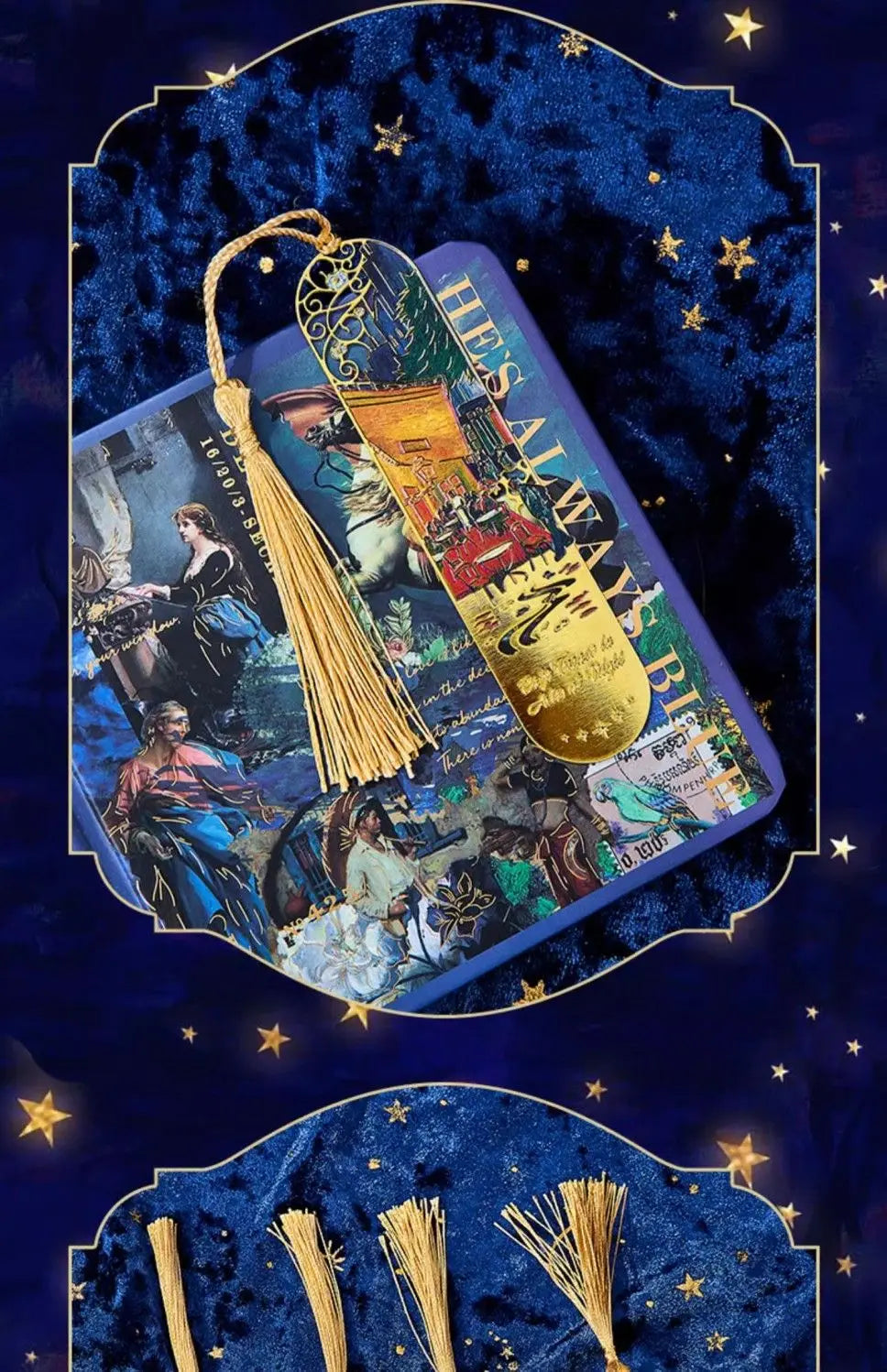 bookmarks for books Van Gogh/Monet Brass hollow out bookmark metal Gifts for teacher supplies Starry Moon Night book marks