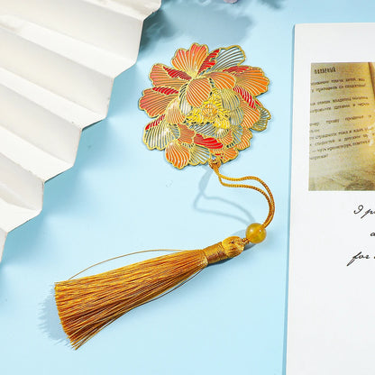 Simple hollow brass bookmark, beautiful four leaf clover dragonfly bookmark, bookmark, book friend gift, reading supplies