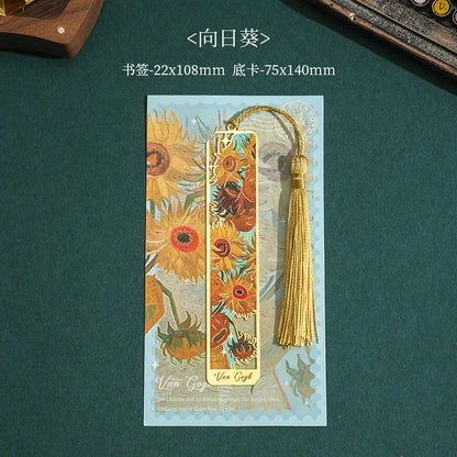 Hollow Flower Metal Bookmark Exquisite Sunflower Lotus Rose Shape Book Marks Student Reading Stationery School Supplies Gifts