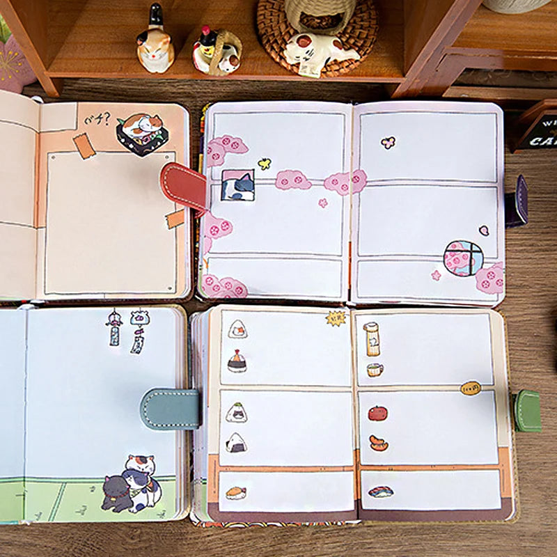 Kawaii Cat Magnetic Notebook